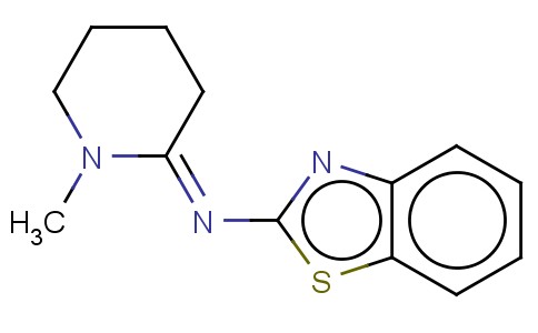2-BENZOTHIAZOLAMINE, N-(1-METHYL-2-PIPERIDINYLIDENE)-